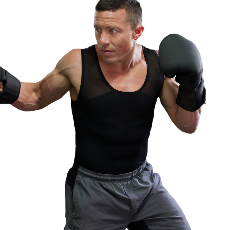 gynecomastia compression shirt for men shapewear slimming chest and body undershirts tank tops