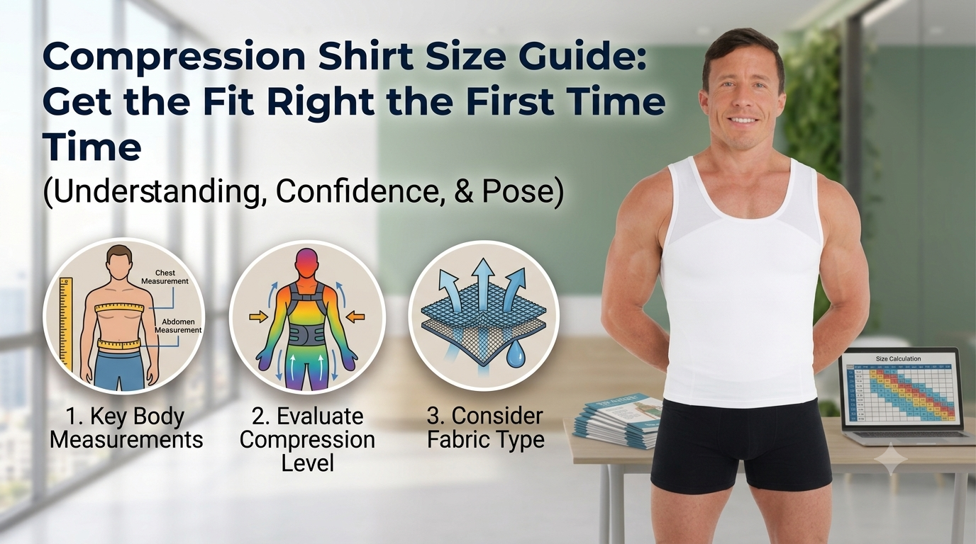 Compression shirt sizing and fit guide for men