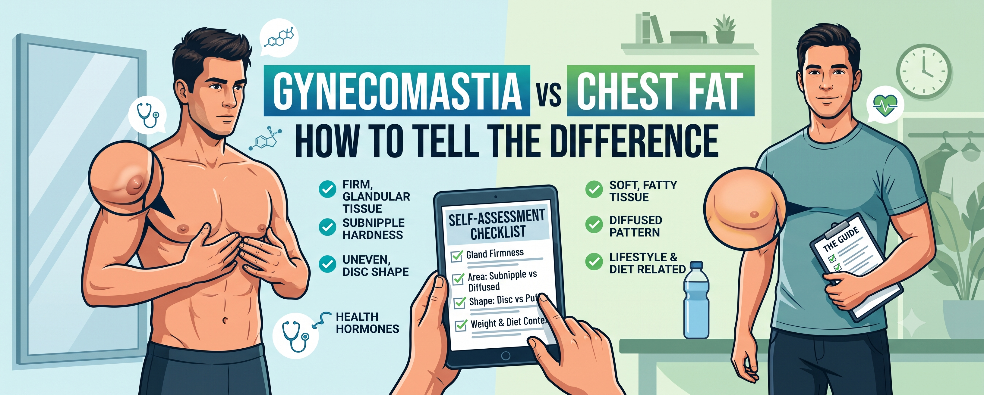 Gynecomastia vs Chest Fat: How to Tell the Difference