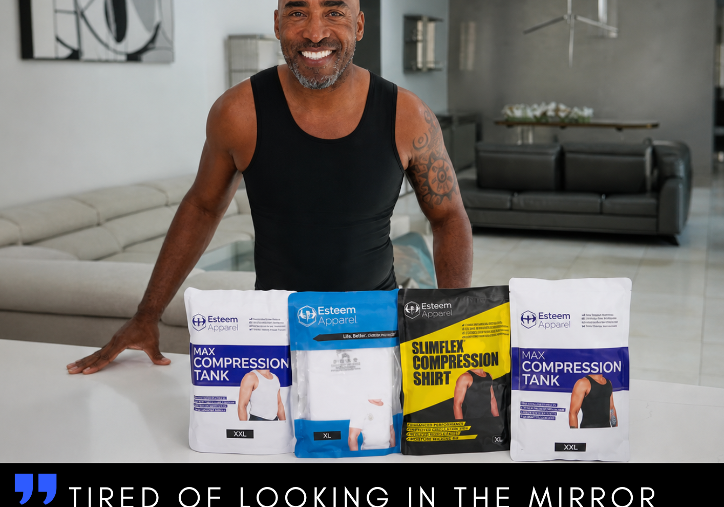 Esteem Apparel men's compression shirt range