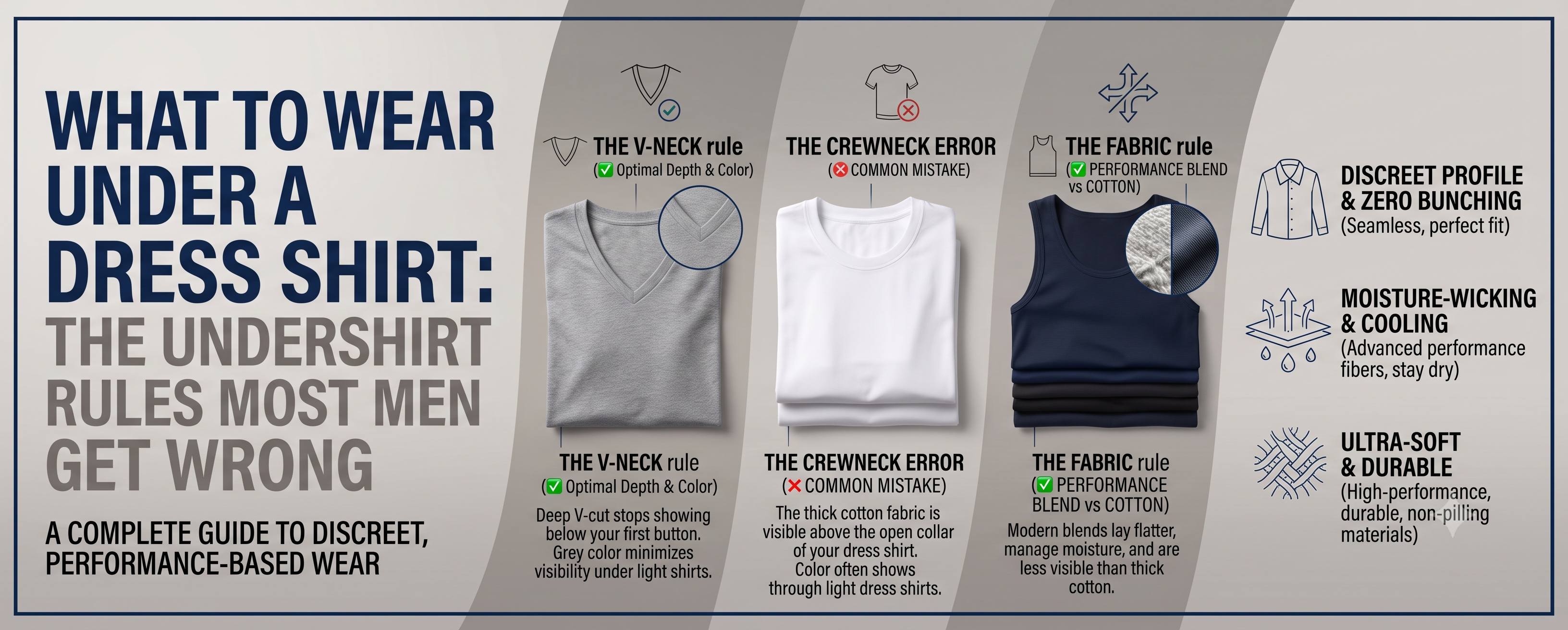 What to Wear Under a Dress Shirt