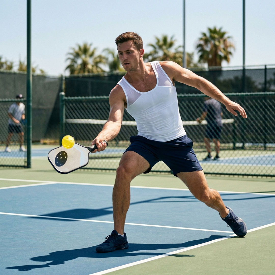 pickleball support base layer compression shirt