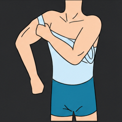 Left Strap Over Shoulder