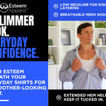 chest compression shirt by esteem apparel to hide gynecomastia in men