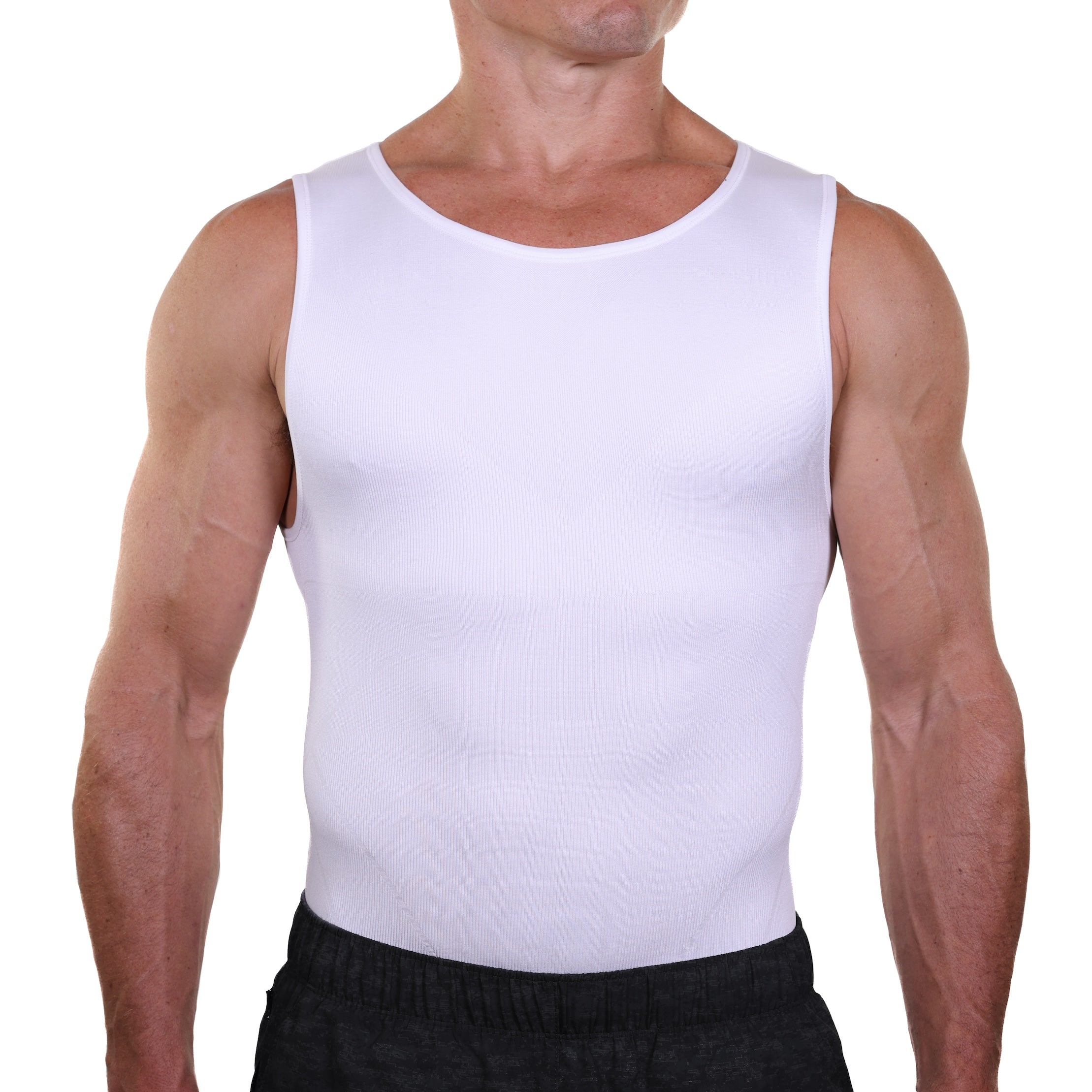EliteSlim Mens Slimming Tank Top (Less Tight) Esteem Apparel