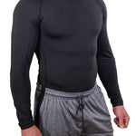 compression shirt long sleeve base layer men undershirt dry fit