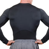 compression shirt long sleeve base layer men undershirt dry fit