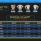 gynecomastia compression shirts mens shapewear and body shapers by sizing chart