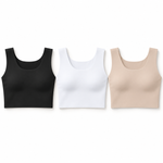 Esteem seamless chest binders in black, white and beige
