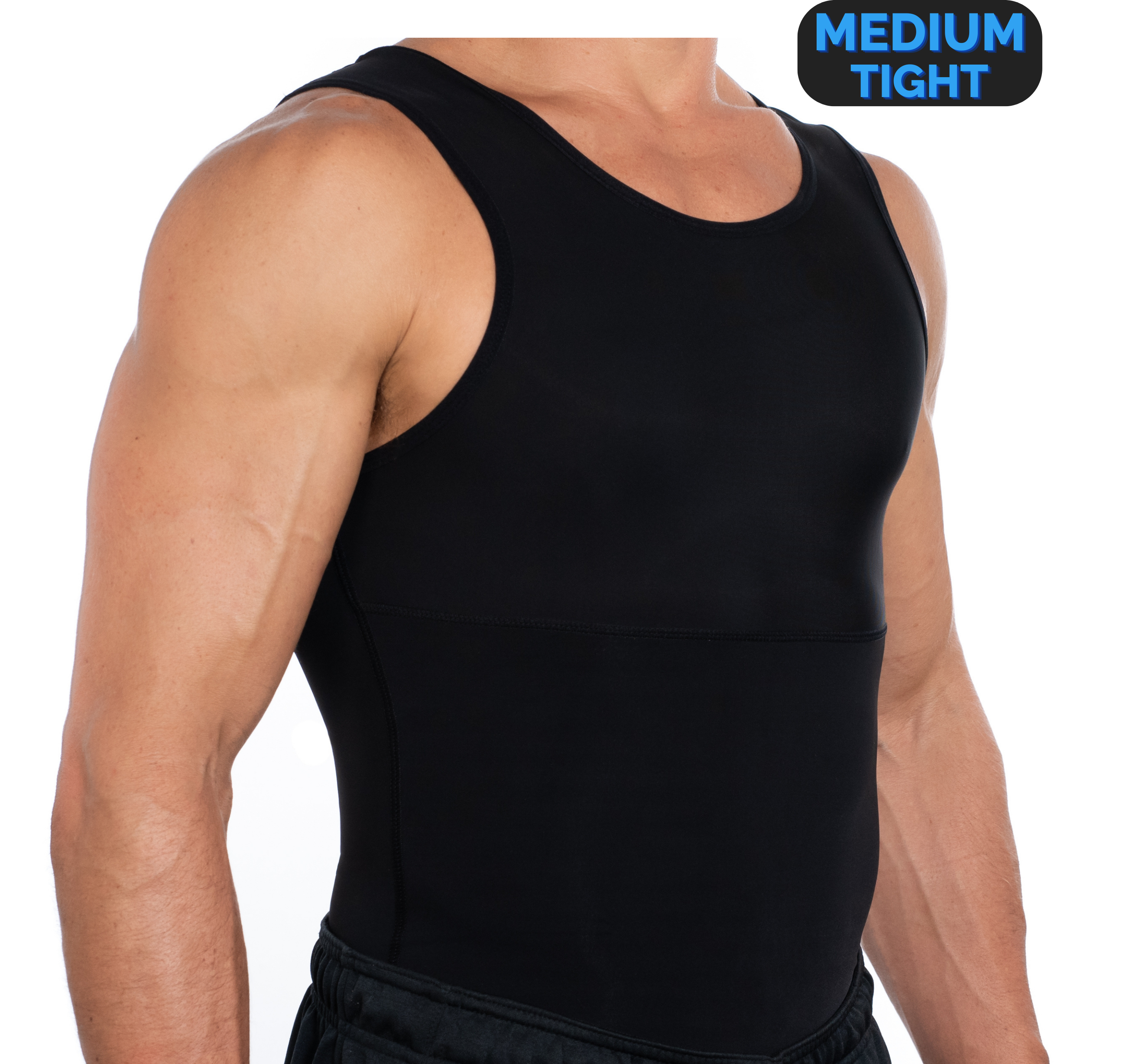 ADAÂ® Premium Men's Compression Tank Top, Slimming Body Shaper