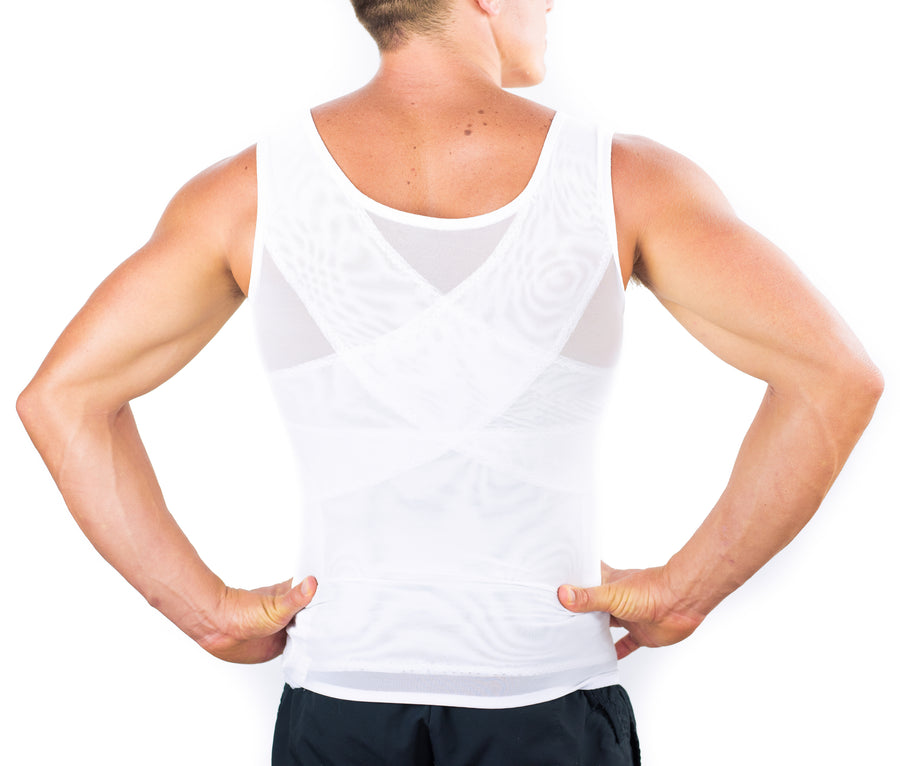 Novco Men's Chest Compression Shirt to Hide Gynecomastia Moobs